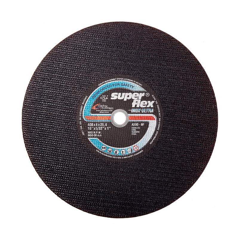 Superflex Stationary cut off disc for stainless steel
